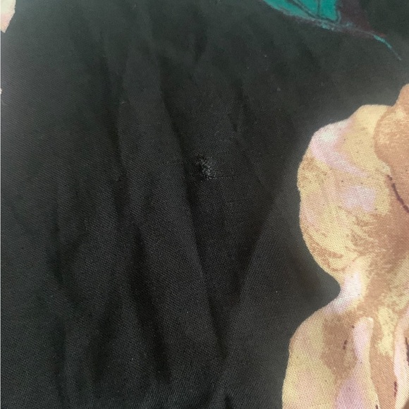 NWT Lulus Primrose Princess Black Floral Print Off-the-Shoulder Maxi Dress - Picture 9 of 11